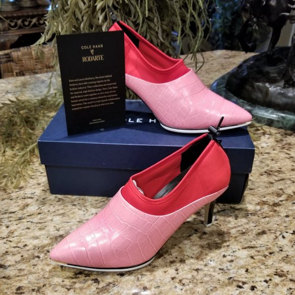 New COLE HAAN x Rodarte in Bubblegum & Red Shootie - Picture 2 of 10